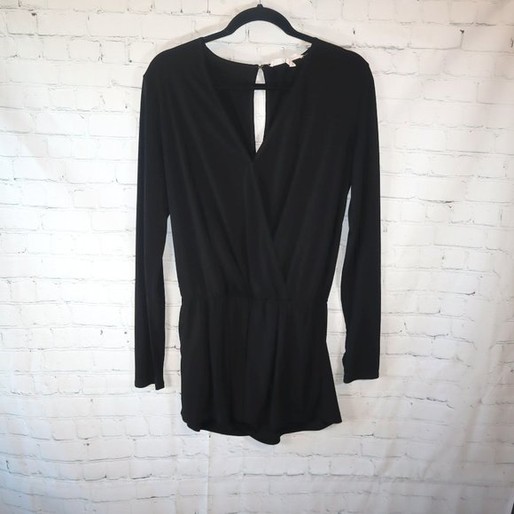 BCBGeneration Pants - BCBGeneration Black Long Sleeve Romper Women's Size M